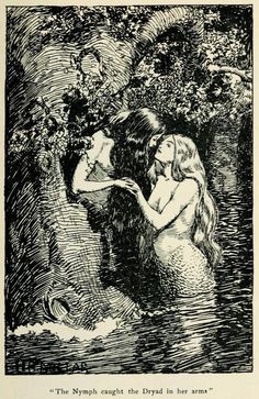 the little mermaid and her mother are in the water, looking at each other's hand