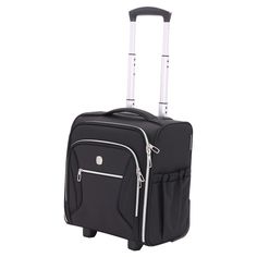 SwissGear Checklite Carry-on Underseat Luggage - Black Cary On, Underseat Carry On, Travel Equipment, Small Luggage, Travel Security, Folding Mobility Scooter, Large Luggage, Plastic Pouch, Travel Necessities