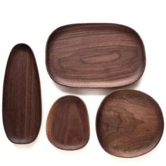 Acacia Wood Trays - Sage & Sill Wood Trays, Rounded Rectangle, Serving Tray Wood, Wooden Plates, Wood Tray, Gold Dipped, Serving Trays, Elegant Decor, Nature Decor