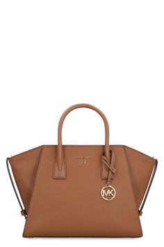 Avril' leather shopping bag with zip closure, front logo and awith adjustable and removable shoulder strapGender: WOMENMaterial: 100% LEATHERColor: BROWNMade in: KHProduct ID: 30F2G4VS3L230*Import tax/duty will be calculated at checkout (If applicable) Cow Hide, Urban Chic, Leather Items, Luxury Retail, Gold Tone Metal, Luxury Boutique, Leather Handbags, Michael Kors, Bag Lady