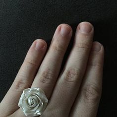 White pearl ring Polymer clay ring Rose jewelry Gift for women | Etsy Ring Polymer Clay, Ivory Ring, White Pearl Ring, Clay Ring, Polymer Clay Ring, Pearl Rose, Ring Flower, Rose Pendant, Rose Ring