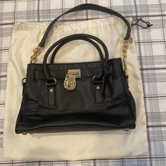 -Comes With Dustbag -Made Of Leather -Never Used, From Early 2000s Bags Vintage, Michael Kors Purse, Purses Michael Kors, Early 2000s, Michael Kors Bag, Gold Black, Shoulder Bags, Dust Bag, Michael Kors