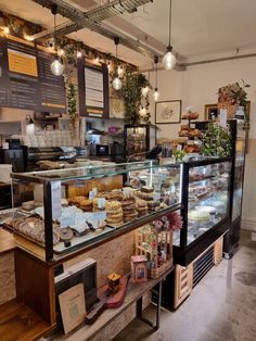 a bakery filled with lots of different types of food