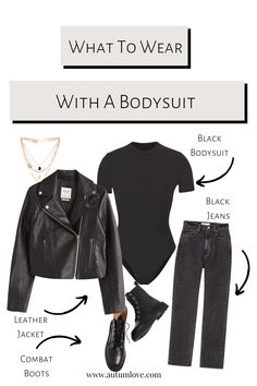 Body Suit Styling, How To Style A Black Bodysuit, Bodysuit Date Night Outfit, Styling Bodysuits Outfit, Black Bodysuit Outfit Night, Outfit With Bodysuit, Black Bodysuit Outfit Ideas, Bodysuits Outfit