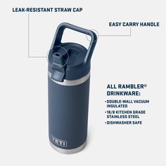 thermos insulated water bottle features instructions for how to use it and what to put in it