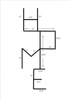 the diagram shows how to draw an object with lines and shapes that are not parallel