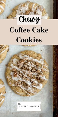 coffee cake cookies with icing on top