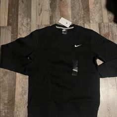 Black Nike Check Sweater Matches With Alot Of Collections Like The Cactus Plant Flea Market Or The Supreme Nike Collection Measurements Depict It Fits Like A Small Rather Than A Medium Black Crew Neck Top For Spring, Check Sweater, Mens Room Decor, Sweater Nike, Nike Collection, Cactus Plant Flea Market, Mens Room, Supreme Nike, Nike Sweaters