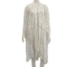 Torrid Ivory Lace Scallop Edge Ruana Kimona One Size 2400 10127 #Bmf84524 Bin 524. Tags: #Torridivoryembroideredlaceruana Condition New With Tags Wrap, Runana, Kimono, Cover Up, Embroidered, Lace, Torrid, Plus Size, Beachy, Summer, Spring, Vacation, #Wrap #Kimono #Coverup 2400 10117 #Bmf84524. Bin 524. Tags. Good Preowned Condition White Kimono For Spring Wedding, White Kimono For Summer Wedding, White Wedding Kimono For Spring, Long Embroidered Kimono For Wedding, White Summer Wedding Kimono, Long Floral Embroidered Kimono For Wedding, White Long Kimono For Wedding Night, White Lace Kimono For Summer, Cream Long Sleeve Kimono For Wedding