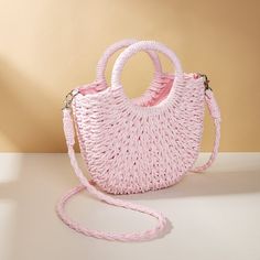 Elevate Your Summer Style Add a touch of elegance to your beach ensemble with our Stylish Straw Crossbody Bag! Crafted from high-quality straw and featuring a luxurious braided design, this handbag is both fashionable and functional, making it a must-have accessory for the modern woman. Product Features High-Quality Snap Button for Easy and Secure Closure Multi-Layer Design for Ample Storage Space Smooth Zipper for Effortless Opening and Closing Classic and Simple Style for Versatility Adjustable Shoulder Strap for Comfortable Wear Product Benefits Perfect for Summer Beach Trips and Outdoor Events Spacious Interior to Carry Your Essentials Durable Construction for Long-Lasting Use Timeless Design to Complement Any Outfit Convenient Crossbody Style for Hands-Free Convenience Your Summer Ess Vacation Purse, Simple Bag, Braided Bag, Summer Braids, Rope Weave, Red Bag, Portable Bag, Winter Color, Basket Bag