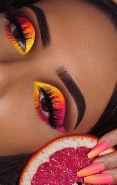 Daring Makeup, Pop Nails, Electric Orange, Clear Brow Gel, Easy Bake, Foundation Shade, Summer Makeup Looks, Everyday Makeup Routine, Beautiful Eye Makeup