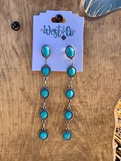 Starla Dangle Earrings Turquoise or Red color options Approximately 5” long Long Turquoise Earrings, Turquoise Dangle Earrings, Turquoise Earrings Dangle, Earrings Turquoise, Long Dangle Earrings, Christmas 2024, Turquoise Earrings, Red Color, Color Options