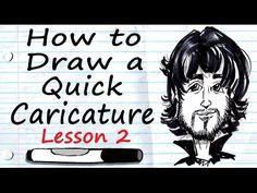 how to draw a quick caricature lesson 2