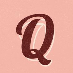 the letter q is made up of brown letters