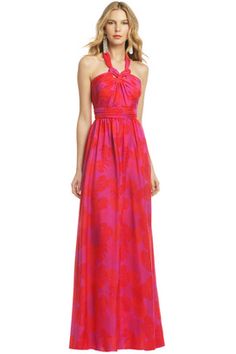 Love the tropic feel of this Issa Oahu Flower Maxi! Tropical Garden Party, Issa Dresses, Beach Wedding Outfit, Cute Red Dresses, Rent Dresses, Red Wedding Dresses, Garden Party Dress