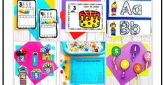 this is a collage of different activities for children to do with the letter b