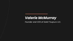 the logo for valerie mc murry, founder and chief of solar tours inc