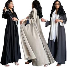 Great Shopping Ramadan Muslim Open Kaftan Women Pleated Caftan Dubai Abaya Cardigan Kimono Robe, Dresses Long Abaya For Eid, Long Cardigan Dress, Long Cardigan And Dress, Open Dress, Cardigan Dress, Open Abaya, Cardigan Kimono, Moroccan Fashion, Islamic Dress