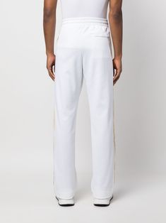 Find CASABLANCA Tape-detail Track Pants on Editorialist. white/multicolour cotton blend logo patch to the front tape detailing elasticated waistband two side zip-fastening pockets rear welt pocket A Love Letter, Track Pant, Global Brands, Love Letter, Season Colors, Casablanca, A Love, Track Pants, Drawstring Waist