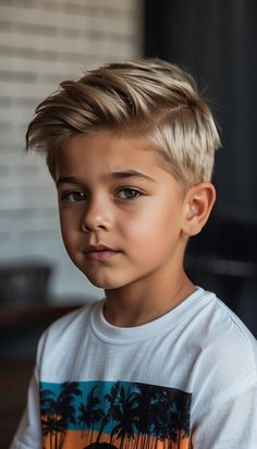 Get inspired with 8 awesome boys' haircut ideas to achieve your hair goals. Whether you're looking for a trendy or classic look, these haircut styles are sure to impress. Little Boy Summer Haircut, Big Boy Haircut Kids, Straight Boys Haircut, Boy Hair Cuts 2024, Boy Trendy Haircut, Kid Haircut For Boys, Youth Boys Haircut Trendy, Popular Boy Haircuts Kids, Boys Haircut Blonde