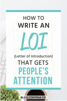 the words how to write an loz that gets people's attention