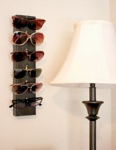 DIY - Sunglasses Stick - Taylor Allan Photography Hanging Sunglasses, Sunglasses Hanger, Sunglasses Rack, Sunglass Display, Diy Glasses, Jewerly Organizer