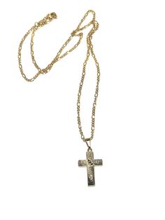 The Prayed Up Chain is an 18" dainty figaro chain featuring a reversible cross pendant! Figaro Chains, Figaro Chain, Cross Pendant, Arrow Necklace, Gold Necklace, Pendant Necklace, Chain, Pendant, Gold