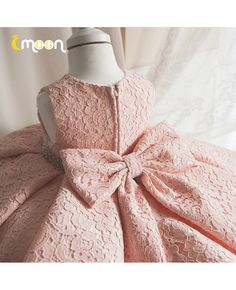 Buy full pink lace little girls pageant gown ruffled with jeweled sash high quality at affordable price online. Free shipping and pro custom service since 2009. Dress For Kids Girl, Gown For Kids, African Kids Clothes, Girls Pageant Gowns, Gia Dress, Frocks Design, Pageant Gown, Tulle Dresses, Crafts Paper Flowers