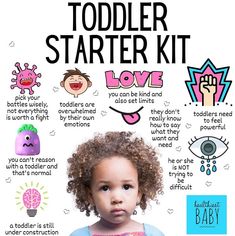 a child's toddler starter kit with instructions on how to use it