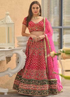 Buy Now Pink Color Designer Bridal Lehenga Choli | Shreedesignsnx