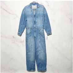 Brand New Without Tags!!! Free People Long Sleeve Front Zipper Denim Coveralls Size Xs Style # Ob1387539 New Without Tag $178.00 Long Sleeves Front Zipper Closure Front And Back Pockets 100% Cotton Measurements When Laid Flat: Underarm To Underarm - 18.5” Leg Inseam - 27.5” Overall Length From Shoulder To Hem - 57” Utility Light Wash Jumpsuits And Rompers, Utility Light Wash Jumpsuits And Rompers In Overall Style, Utility Light Wash Overall Jumpsuit, Utility Medium Wash Denim Overall Jumpsuit, Utility Medium Wash Denim Overalls, Utility Style Medium Wash Denim Overall Jumpsuit, Utility Style Light Wash Denim Jumpsuit, Blue High Rise Utility Denim Jumpsuit, Denim Coverall