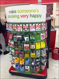 there is a sign that says make someone's stocking very happy