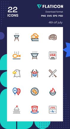 the flat icon pack is designed to look like it has been made with different colors and shapes