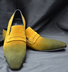 Men high quality suede loafers and slip one's, Men casual shoes on Storenvy Suede Slip-on Monk Strap Shoes For Business, Yellow Leather Slip-ons, Business Suede Slip-on Dress Shoes, Business Slip-on Suede Dress Shoes, Yellow Leather Slip-on Loafers, Slip-on Suede Business Dress Shoes, Business Suede Slip-on Leather Shoes, Suede Slip-on Dress Shoes With Plain Toe, Slip-on Suede Dress Shoes With Plain Toe