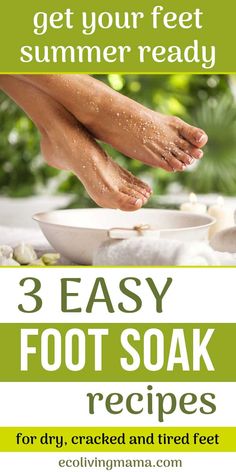 Get your feet summer ready with an at-home foot soak to help remove dead skin and soften feet. This relaxing DIY home remedy is an easy and natural treatment for calluses that will leave you with sandal season calibur smooth feet. #diypedicure #diybeauty Home Foot Soak, Pedicure Soak, Diy Foot Soak, Foot Soak Recipe, Diy Pedicure, Skin Care Routine For 20s, Pedicure At Home, Diy Remedies