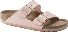 Vegan Birkenstock, Birkenstock Styles, Two Strap Sandals, Boys Sandals, Birkenstock Women, Calf Muscles, Suede Fashion, Womens Slides, Girls Sandals