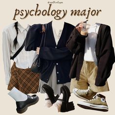 Psychology Outfits Women, Psychology Student Outfit, Psychology Outfits, Ou Aesthetic, Mbti Style, Student Outfit, Uni Fits, Class Outfits, Academia Aesthetics