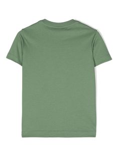 Moss green cotton T-shirt, jersey texture, crew neck, short sleeves, embroidered logo at the chest, straight hemComposition: Cotton, 100% Fendi Kids, Zegna Shoes, Kenzo Kids, Saint Laurent Shoes, Stella Mccartney Kids, Kids T Shirts, Luxury Shop, T-shirt Polos, Moss Green