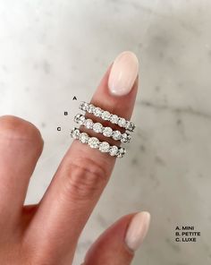 This classic round-cut diamond eternity band makes a perfect wedding band or stackable ring. Round Diamond Eternity Band, Necklace Length Guide, Bracelet Size Chart, Kids Rings, Diamond Eternity Band, Kids Bracelets, Size Chart For Kids, Kids Earrings, Stackable Ring