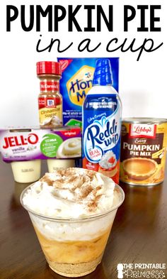 pumpkin pie in a cup recipe