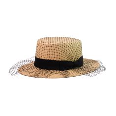 "Glamour" Cordovan Hat 100% Toquilla straw. This natural fiber is known for its quality and beauty. The perfect beach-to-city accessory. Each hat takes approximately two to three days to weave by hand by our Ecuadorian artisans, and after pressed for shape. Indulge in pure luxury with our "Glamour" Cordovan Hat. Handmade with toquilla straw and adorned with delicate tulle, this hat will elevate any outfit. Embody sophistication and exclusivity with every wear. -We ship with DHL Express. Shipping takes approximately 3 to 5 days to arrive depending on the destination.-Need Help? Please contact: customercare@sensistudio.com-All Sales Are Final. Summer Sinamay Hat With Flat Brim, Summer Flat Brim Sinamay Hat, Summer Wide Brim Sinamay Hat, Summer Evening Cloche Sun Hat, Toquilla Straw Boater Hat For Beach And Kentucky Derby, Summer Evening Fedora Hat, Flat Brim Sinamay Straw Hat, Adjustable Sinamay Straw Hat With Short Brim, Summer Brimmed Boater Hat In Sinamay