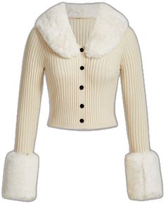 Fitted Sweater With Button Closure For Winter, Knit Winter Sweater With Button Cuffs, Knit Sweater With Button Cuffs For Winter, Winter Sweater With Button Cuffs, Fitted Button-up Cardigan With Ribbed Collar, Fitted Beige Cardigan With Ribbed Cuffs, Winter Fitted Ribbed Cardigan, Winter Cream Cardigan With Ribbed Cuffs, Cozy Fitted Button-up Sweater