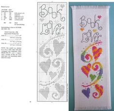 cross stitch bookmark pattern and instructions