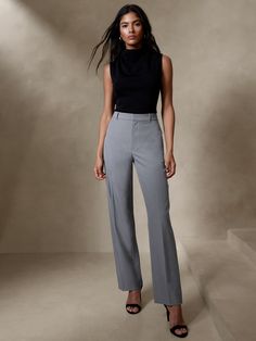 Sculpted Straight Pant | Banana Republic Factory Business Casual Outfits For Work, Suit Pant, Banana Republic Factory, Work Clothes, Business Casual Outfits, Straight Pants, Work Outfits, Business Casual, Work Outfit