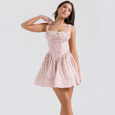 43527585923252|43527585956020|43527585988788|43527586021556 Cottage Dresses, Strap Skirt, French Dress, Strap Dresses, Ballet Fashion, Camisole Dress, Sling Dress, Dresses 2024, Sweet Floral