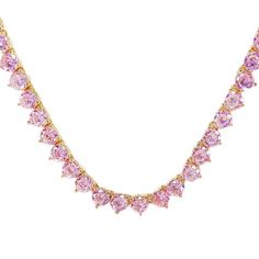 Pink Cz Simulated Diamonds 18k Gold Plated 18” Long Copper 3 Prong Setting New, Never Been Used #Zerajewels #Zales #Fashionnova #Instagram Tagging For Exposure Pink Diamond Heart Cut Necklace, Pink Heart Cut Diamond Jewelry, Pink Cubic Zirconia Diamond Necklace As Gift, Pink Cubic Zirconia Diamond Necklace For Gift, Pink Diamond Necklace As Gift, Pink Diamond Necklace Gift, Pink Diamond Necklace For Gift, Pink Necklaces With Prong Setting For Gifts, Dazzling Pink Necklaces With Sparkling Stones