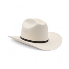 1000X Chaparral Cowboy Hat White Western Style Panama Hat For Outdoor, White Flat Bill Straw Hat For Rodeo, White Country Style Fedora For Outdoor, White Short Brim Ranch Hat, White Short Brim Hat For Ranch, White Panama Hat With Curved Brim For Outdoor, White Rigid Hat For Ranch, Country Style White Panama Hat For Outdoor, White Country Style Panama Hat For Outdoor