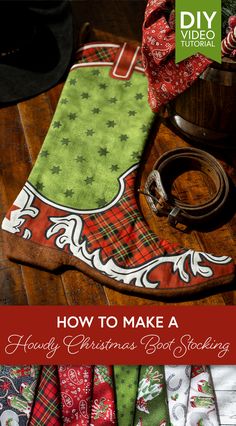 how to make a christmas stocking placemat