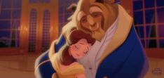 the beauty and the beast is hugging each other