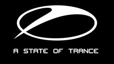 a state of trance logo on a black background